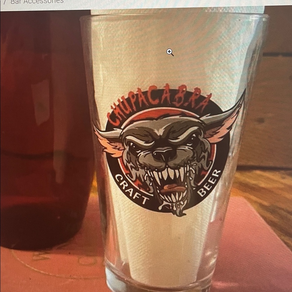Rahr & Son Chupacabra Craft Beer Pint Glass Salado Texas